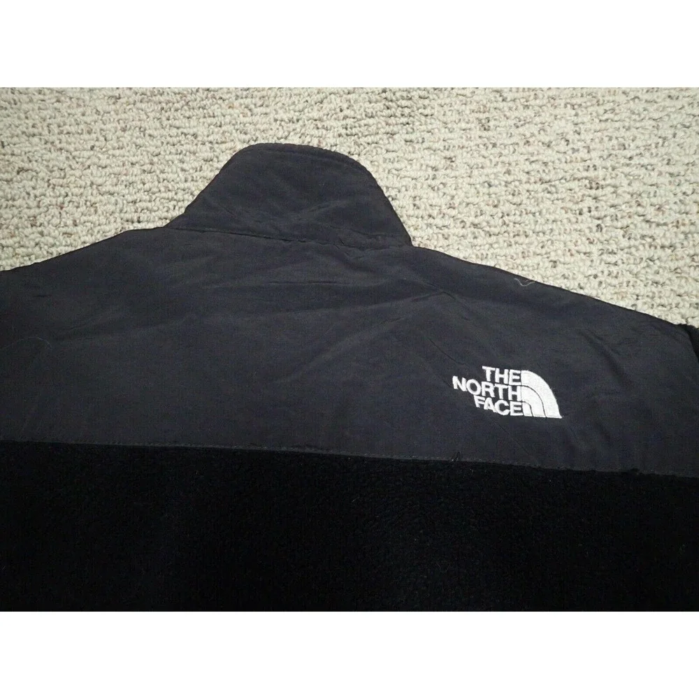 The North Face Denali Jacket Boys XL Black Excellent Fleece Full Zip Overlay